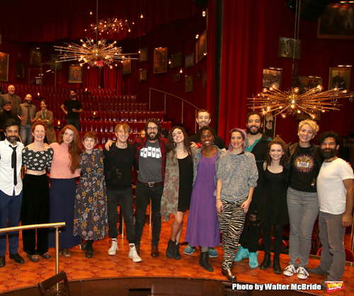 Josh Groban with fellow cast members of Natasha, Pierre and the Great Comet of 1812.