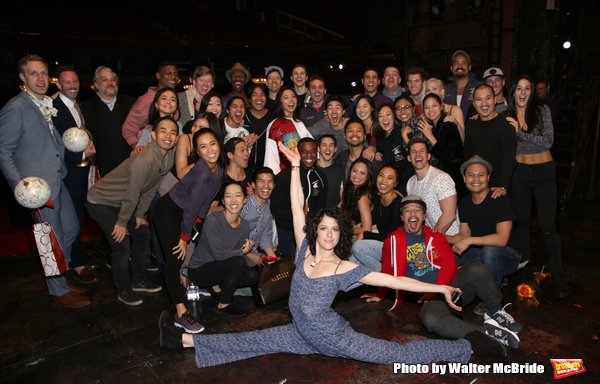 Catherine Ricafort with fellow cast members of Miss Saigon.  Photo by Walter McBride.
