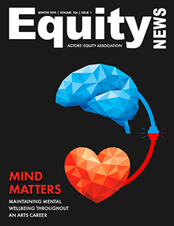 Cover Image of Equity News: Mind Matters: Maintaining Mental Wellbeing Throughout an Arts Career