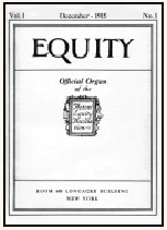Equity Magazine, Volume 1, Number 1